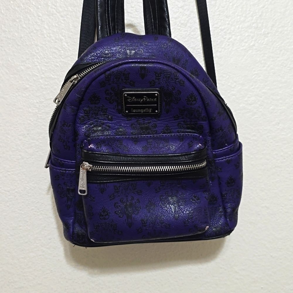 Disney Parks Loungefly X Haunted Mansion Wallpaper Backpack